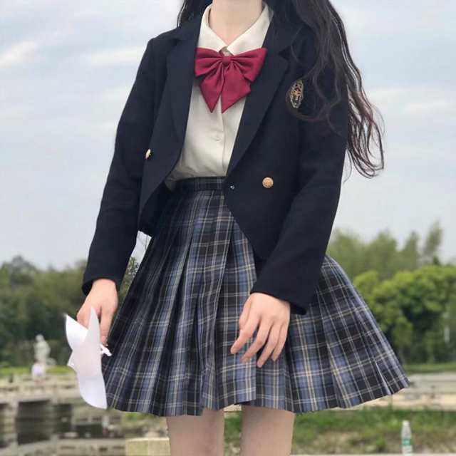 女子高校生 制服 5点セット ブレザー 女子高生 制服 コスプレ JK制服 ...