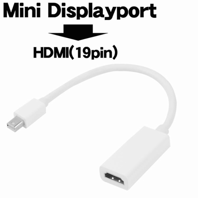 Mini Displayport Thunderbolt To Hdmi 変換アダプタ ケーブル Mini Displayportケーブル Hdmiケーブル 変換ケーブルの通販はau Pay マーケット Cpe Mart