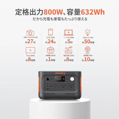 送料無料 [在庫品]Jackery ポータブル電源 JE-600C_1