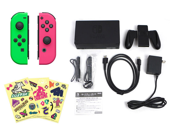 【１日と三太郎の日はポイント３倍！！】【中古】送料無料 任天堂 Nintendo Switch スプラトゥーン2セット ソフトなし 液晶画面いたみ 元箱あり_2