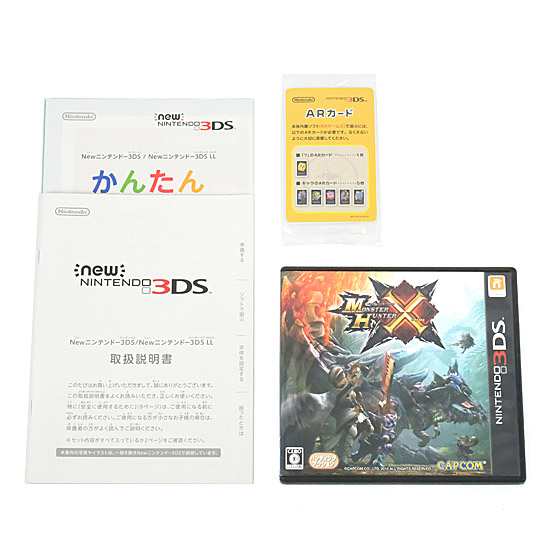 【中古即納】送料無料 任天堂 New 3DS LL モンスターハンタークロス スペシャルパック 本体・液晶画面いたみ 元箱あり