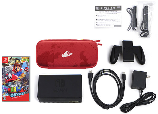 【中古】送料無料 任天堂 Nintendo Switch スーパーマリオ オデッセイセット HAC-S-KADEE 液晶画面いたみ 元箱あり_2
