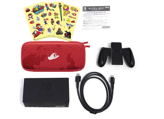 【中古即納】送料無料 任天堂 Nintendo Switch スーパーマリオ オデッセイセット HAC-S-KADEE  ソフト・Joy-Con・ストラップ・ACアダプタ