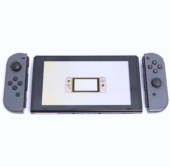 【中古】送料無料 任天堂 Nintendo Switch バッテリー拡張モデル HAD-S-KAAAA グレー 液晶画面いたみ 元箱あり_1