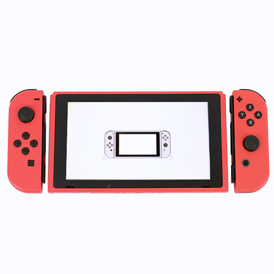 【中古】送料無料 任天堂 Nintendo Switch マリオレッド×ブルー セット HAD-S-RAAAF 液晶画面いたみ 元箱あり_1