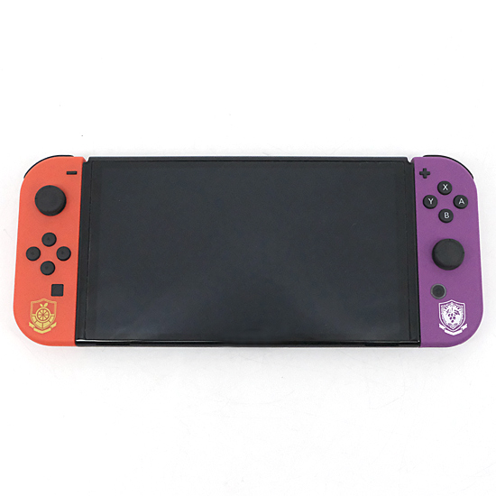 【１日と三太郎の日はポイント３倍！！】【中古】送料無料 任天堂 Nintendo Switch 有機ELモデル スカーレット・バイオレットエディション HEG-S-KEAAA 美品 元箱あり_1