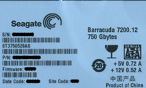 【新品】送料無料 シーゲイト SEAGATE製HDD ST3750528AS 750GB SATA300 7200 3.5インチ_1