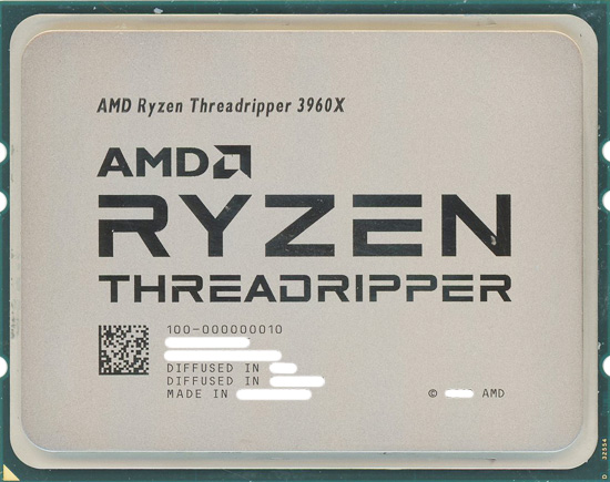 【中古】送料無料 AMD Ryzen Threadripper 3960X 3.8GHz Socket sTRX4 元箱あり_1