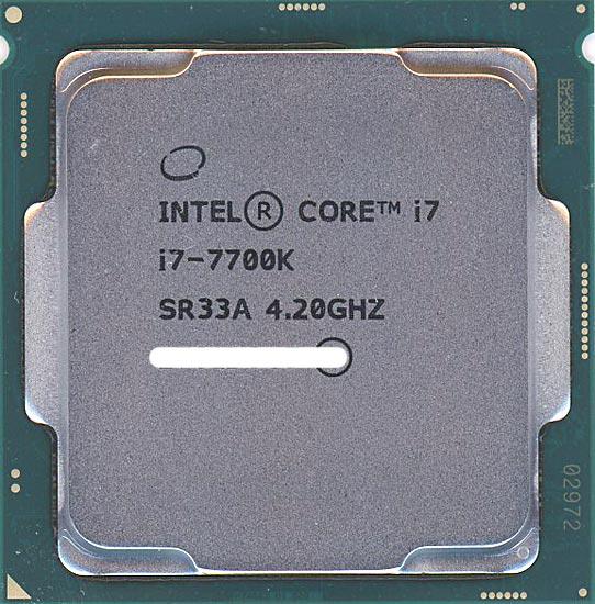 【中古即納】送料無料 intel Core i7 7700K 4.2GHz LGA1151 91W SR33A 元箱あり Intel Core i7の通販は
