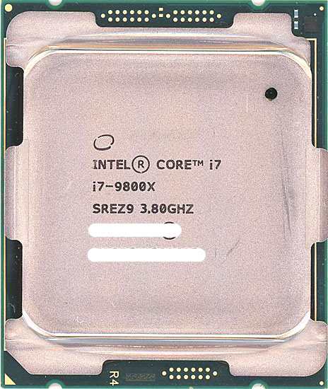 【中古即納】送料無料 Core i7 9800X 3.8GHz LGA2066 65W SREZ9 元箱あり