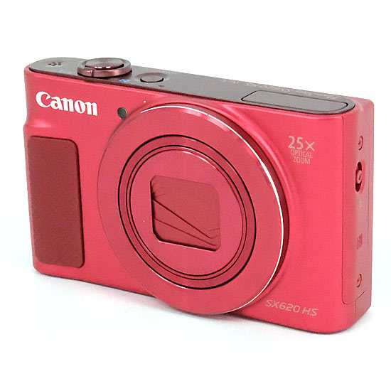 【中古】送料無料 キヤノン Canon製 PowerShot SX620 HS レッド 2020万画素 元箱あり PowerShot（キヤノン） SDメモリーカード フルHD（1920x1080） 顔認識機能 1/2.3型 専用充電池 手振れ補正_1