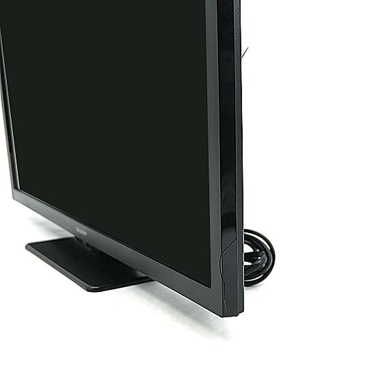 【中古】送料無料 SHARP 24V型 液晶テレビ AQUOS 2T-C24DE-B ブラック 本体いたみ_2