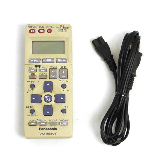 【中古】送料無料 パナソニック Panasonic DVDビデオレコーダー DMR-E70V-S シルバー リモコン付き DVD対応 1番組 プログレッシブ対応