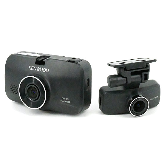 【中古】送料無料 KENWOOD 前後撮影対応2カメラドライブレコーダー DRV-MR760 元箱あり