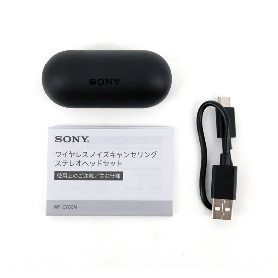 新品未使用　SONY ワイヤレスイヤホン　WF-C700N ブラック SONY (ソニー) ワイヤレスイヤホン WF-C700N 動作確認済み