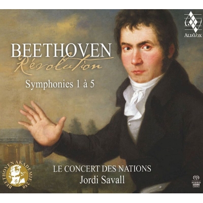 【SACD輸入】 Beethoven ベートーヴェン / 交響曲第1番、第2番、第3番『英雄』、第4番、第5番『運命』　ジョルディ・サヴァール＆ル・コンセール・ド・ナシオン（3SACD） 送料無料