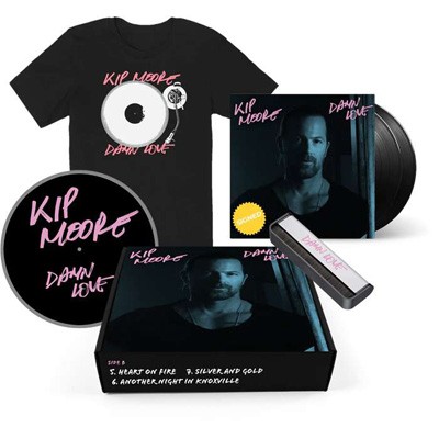 【LP】 Kip Moore / Damn Love Signed Vinyl Box Set (2lp+slipmat+brush+t-shirt)(L Size) 送料無料