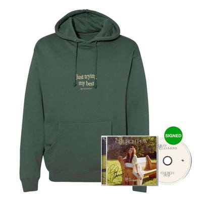 【CD輸入】 Riley Clemmons / Church Pew: Just Trying My Best Hoodie + Signed Cd Fan Pack (S Size) 送料無料