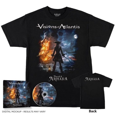 【CD輸入】 Visions Of Atlantis / Pirates Ii - Armada - Digisleeve Cd + T-shirt Bundle (Xl Size) 送料無料