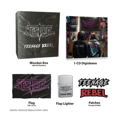 【CD輸入】 Nestor / Teenage Rebel - Wooden Box (CD+Flag+Flap Lighter+Patches) 送料無料