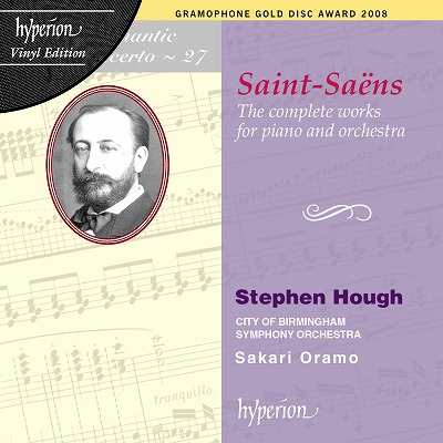 【LP】 Saint-Saens サン=サーンス / ピアノと管弦楽のための作品全集 スティーヴン・ハフ 、サカリ・オラモ 、バーミンガムの通販は