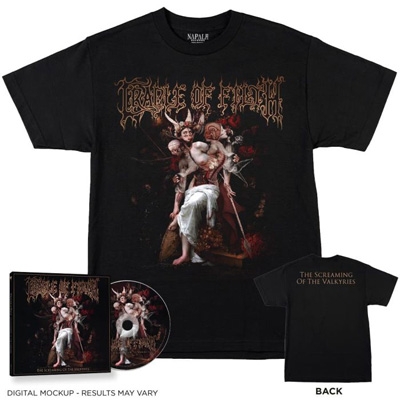 【CD輸入】 Cradle Of Filth クレイドルオブフィルス / Screaming Of The Valkyries - Digisleeve Cd + T-shirt Bundle (Xl Si