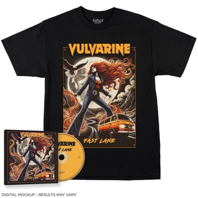 【CD輸入】 Vulvarine / Fast Lane - Digisleeve Cd + T-shirt Bundle (S Size) 送料無料