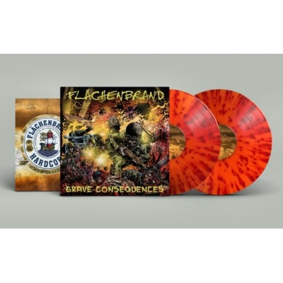 【LP】 Flachenbrand / Grave Consequences (Gatefold + Full Color 16 Page Booklet)(Diehard Orange With Blood Red Splatte