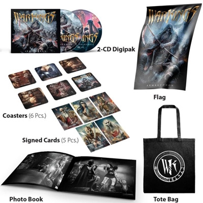 【CD輸入】 Warkings / Armageddon - Digipak 2- Cd Deluxe Set In Cotton Bag (2cd+coaster+signed Vard+photo Book+flag+tot