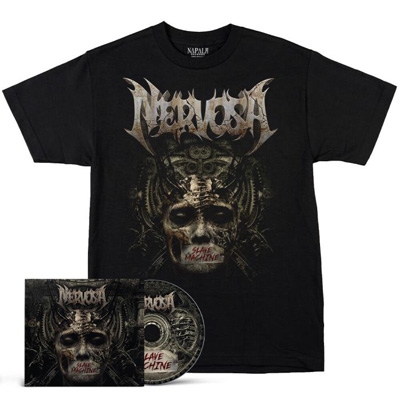 【CD輸入】 Nervosa / Slave Machine - Digipak Cd + T- Shirt Bundle (L Size) 送料無料 21,615円