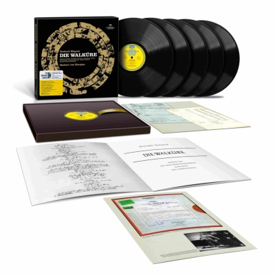 【LP】 Wagner ワーグナー / 楽劇『ヴァルキューレ』ヘルベルト・フォン・カラヤン、ベルリン・フィルハーモニー管弦楽団（5枚組 / 180グラム重量盤レコード / Deutsche Grammophon） 送料無料