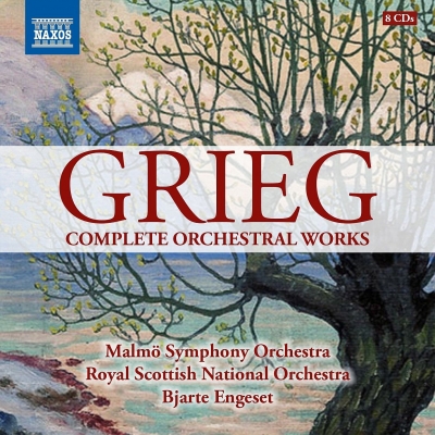 【CD輸入】 Grieg グリーグ / 管弦楽作品全集　ビャルテ・エンゲセト &amp; マルメ交響楽団、スコティッシュ・ナショナル管弦楽団(8CD) 送料無料