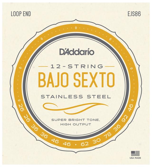ダダリオ EJS86 バホ・セクスト弦D'Addario STAINLESS STEEL BAJO SEXTO STRINGS[EJS86] 返品種別Aの通販は