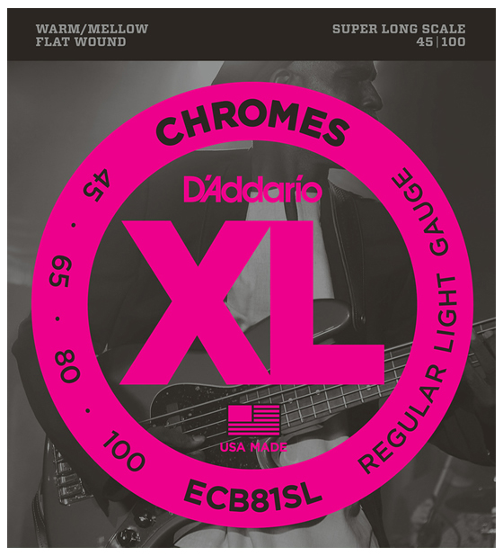 ダダリオ ECB81SL エレキベース弦（Super Long）D'Addario　XL CHROMES (FLAT WOUND)[ECB81SL] 返品種別Aの通販は