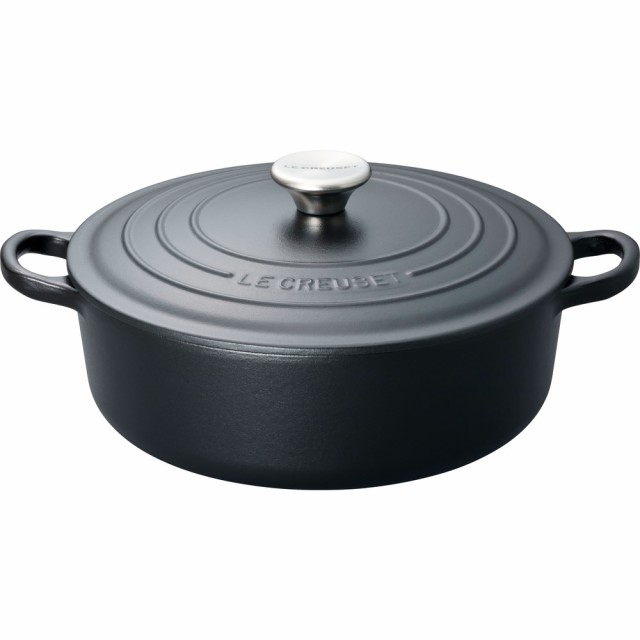 ル・クルーゼ 【IH対応】シグニチャー ココット・ジャポネーズ 24cm (マットブラック) Le Creuset  21179240000430返品種別A