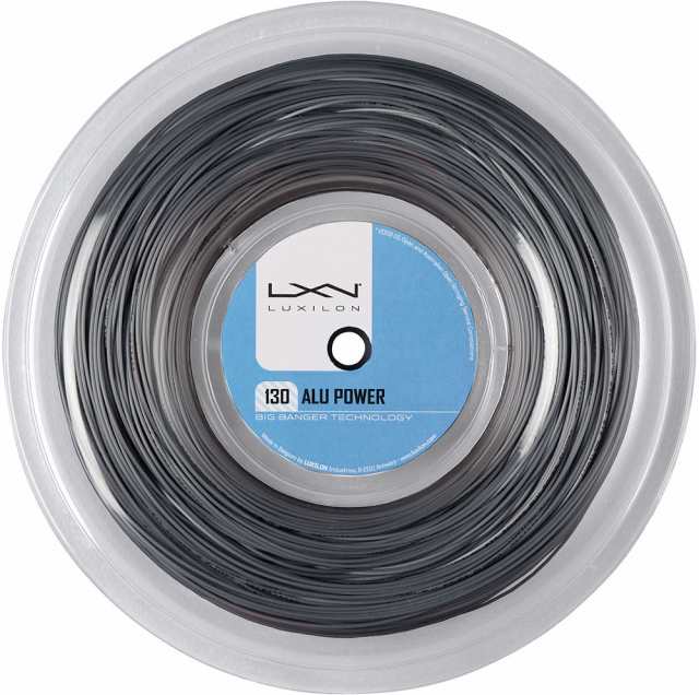 人気商品再入荷 LUXILON（ルキシロン） 硬式テニス用ストリング ALU POWER 130 REEL（シルバー・サイズ：220m） WIL- WR83023011返品種別A