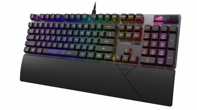 ASUS(エイスース) ワイヤレスゲーミングキーボード 有線 英語配列 赤軸(ブラック) ROGSCOPE2RXRXRDUSABS返品種別Aの通販は