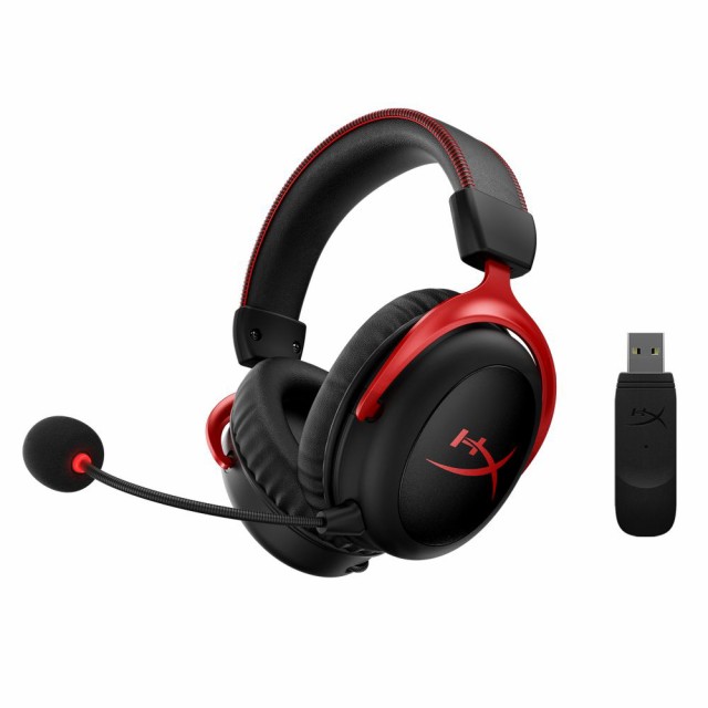 HyperX（ハイパーエックス） ワイヤレスゲーミングヘッドセット 7.1サラウンドサウンド（レッド） Cloud II wireless 4P5K4AA返品種別A