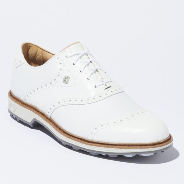フットジョイ 54344W075 メンズ・スパイク・ゴルフシューズ MEN’S ドライジョイズ プレミア ウィルコックス(ホワイト/ホワイト・サイズ：25.5cm)footjoy[54344W075] 返品種別A