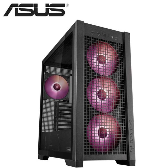 ASUS（エイスース） ミドルタワー型 PCケース TUF Gaming GT302 ARGB BLACK（ブラック）  GT302/ARGB/FANS/BLK返品種別B 14,437円