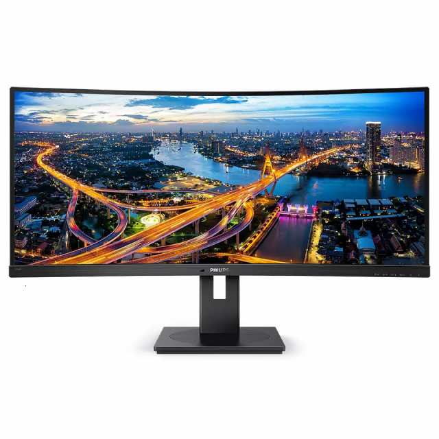 Philips（フィリップス） 346B1C/11 34型 湾曲 ウルトラワイド 液晶ディスプレイ（UWQHD/曲面1500R/VA/HDMI/DisplayPort/USB Type-C/スピ