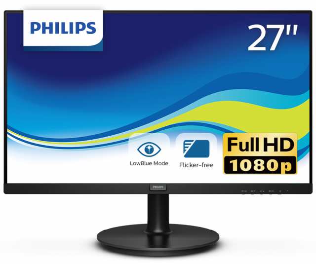 Philips（フィリップス） 27型ワイド フルHD VA 液晶ディスプレイ フィリップス V line ワイドビューモニター 271V8L/11返品種別A