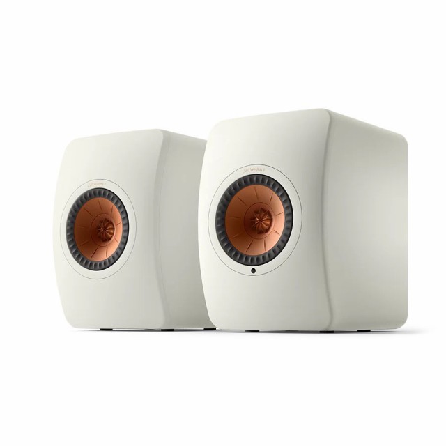 KEF LS50W2-MIN-WH(ペア) ワイヤレスHiFiスピーカー（ミネラル・ホワイト）【ペア】KEF[LS50W2MINWHペア] 返品種別A