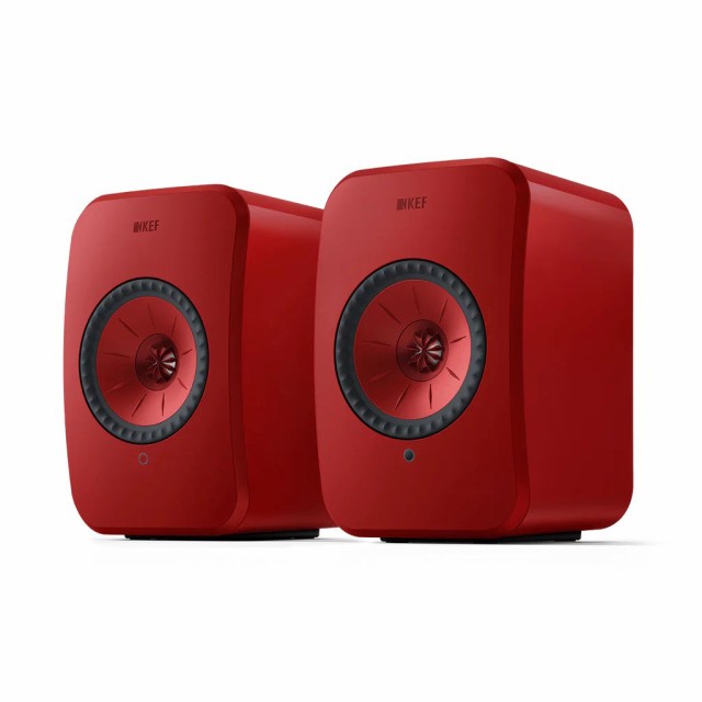 KEF LSX2-LAVA-RED(ペア) ワイヤレスHiFiスピーカー（ラヴァレッド）【ペア】KEF[LSX2LAVAREDペア] 返品種別A