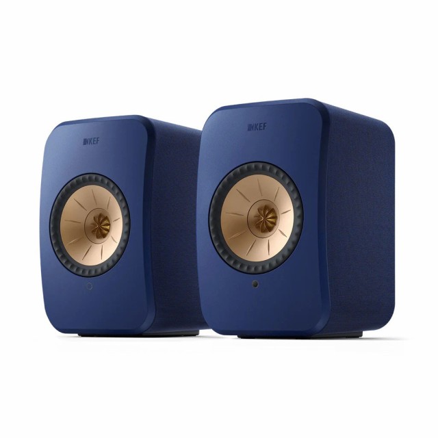 KEF LSX2-COBALT-BLUE(ペア) ワイヤレスHiFiスピーカー（コバルトブルー）【ペア】KEF[LSX2COBALTBLUEペア] 返品種別A