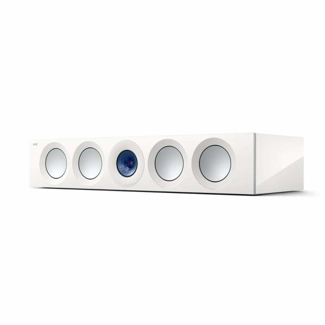 KEF KEF フラッグシップ・センタースピーカー（ハイグロス・・ホワイト・ブルー）1本 KEF REFERENCE-4META-WB返品種別A