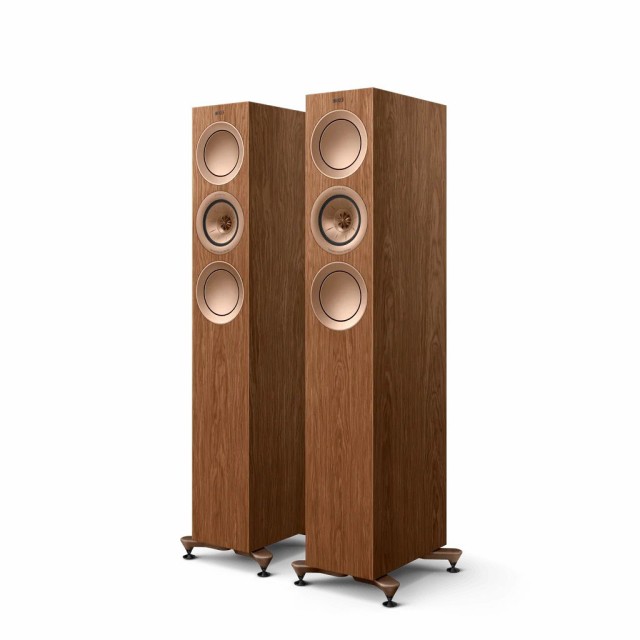 KEF R5-META-WALNUT トールボーイ型スピーカー（ウォールナット）【ペア】KEF[R5METAWALNUTペア] 返品種別A