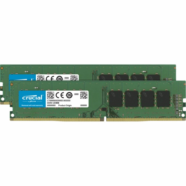 Crucial（クルーシャル） CT2K32G4DFD832A PC4-25600 (DDR4-3200）288pin UDIMM 64GB（32GB×2枚）[CT2K32G4DFD832AR612] 返品種別Bの通販は