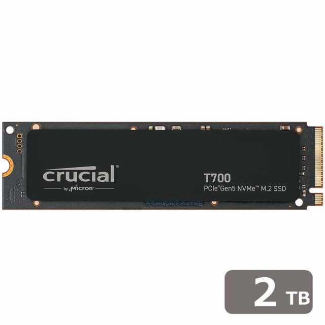 Crucial（クルーシャル） CT2000T700SSD3JP Crucial T700 2TB PCIe Gen5 NVMe M.2 SSD[CT2000T700SSD3JP] 返品種別Bのサムネイル