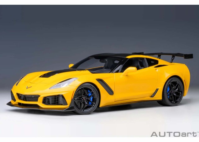 オートアート 1/18 シボレー コルベット (C7) ZR1 (イエロー)【71278】ミニカー 返品種別B